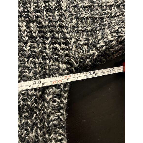 Vintage Honor Men’s Sweater Large Black Gray Marked Chunky Knit - Picture 6 of 7